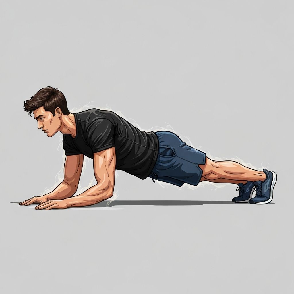 Plank holds illustration