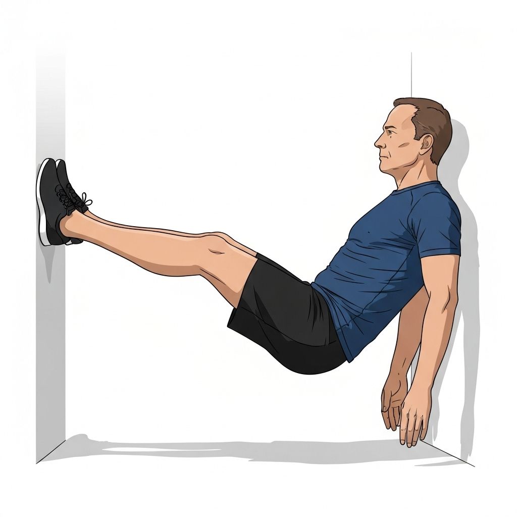 Wall sits illustration